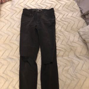 Madewell Black Highwasted Jeans (Extra Long)